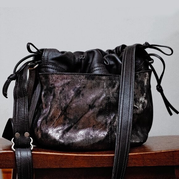 Rough & Tumble -Baby Borough Black with Gilded Pockets & Purple Lining - Picture 3 of 13